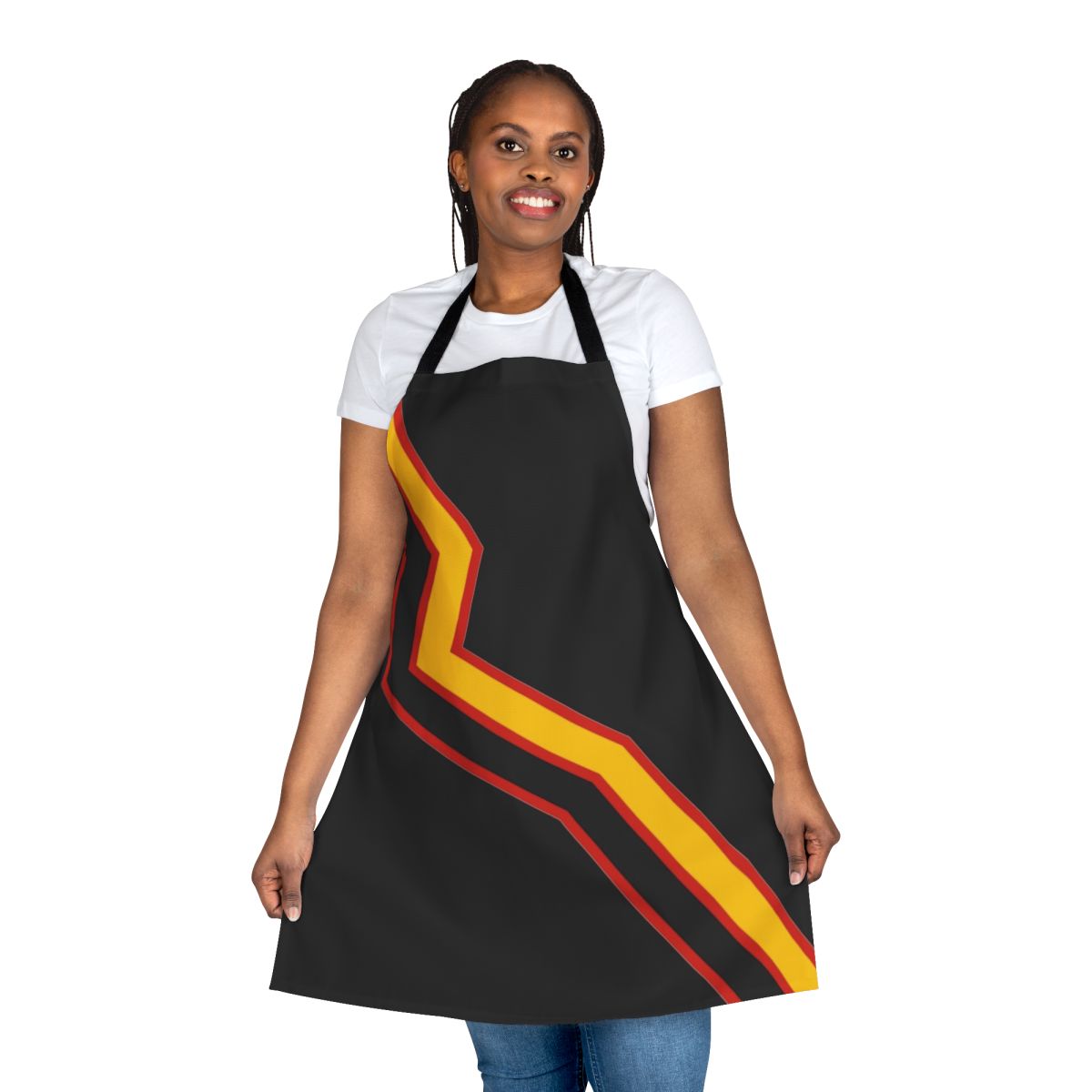 Rubber Pride Sash Apron with LGBTQ Pride Design