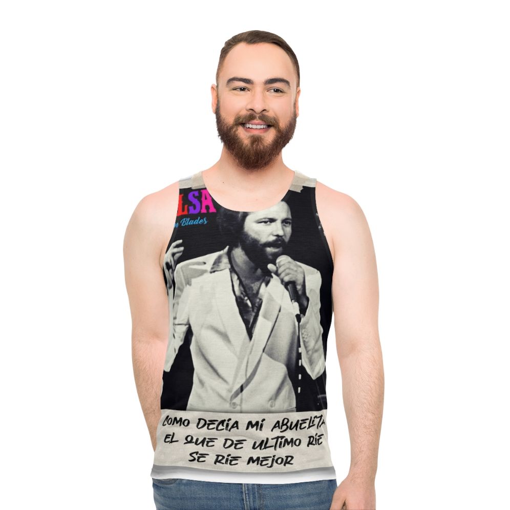 Ruben Blades Decisiones Unisex Salsa Music Tank Top