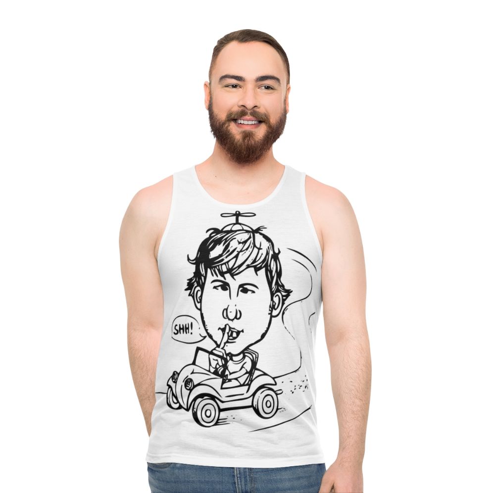 Rude Man Who Shushes Unisex Tank Top