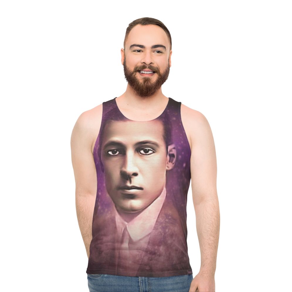 Rudolph Valentino 1920s unisex tank top