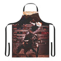 A sturdy apron featuring a bucking bull design, perfect for rodeo and western-themed events.