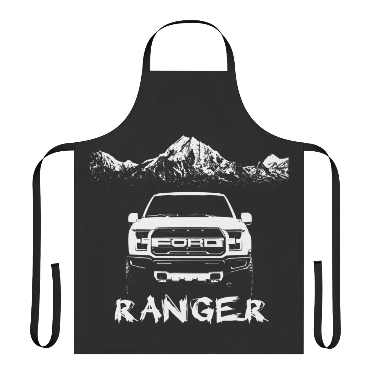 Customized Ford Ranger with durable apron for off-road use