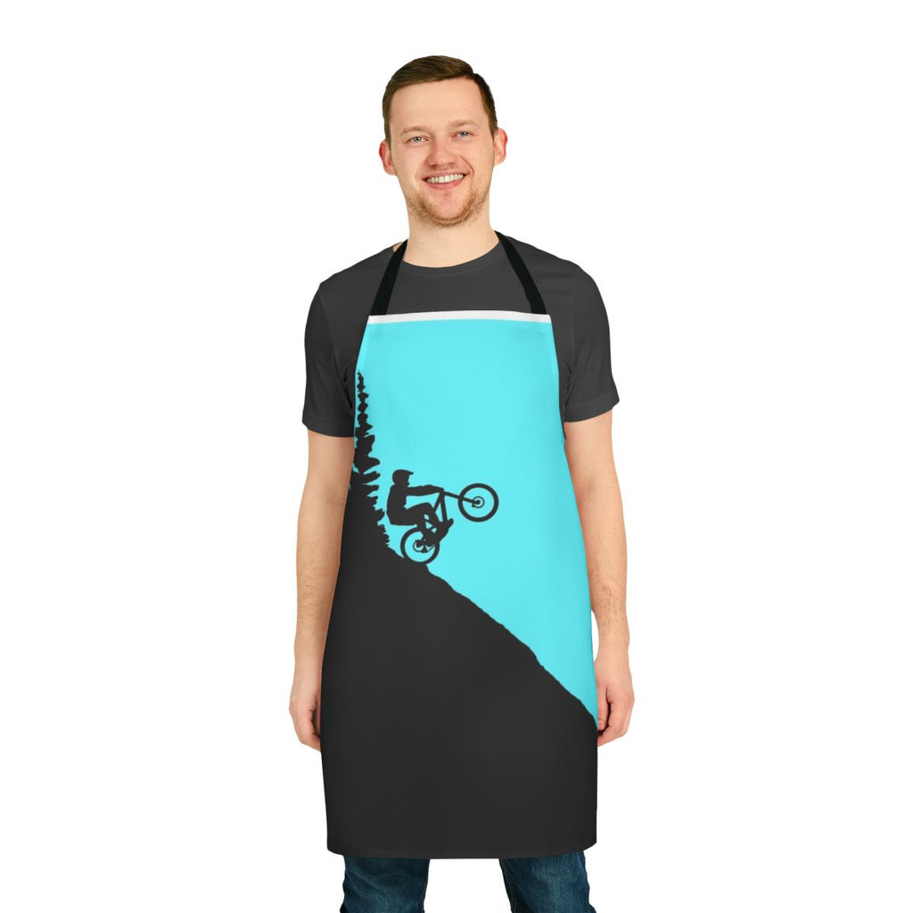 A durable and versatile apron designed for mountain biking enthusiasts, featuring a rugged and adventurous style.