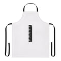 A high-quality apron with a printed ruler design, perfect for crafting, cooking, and other creative pursuits.