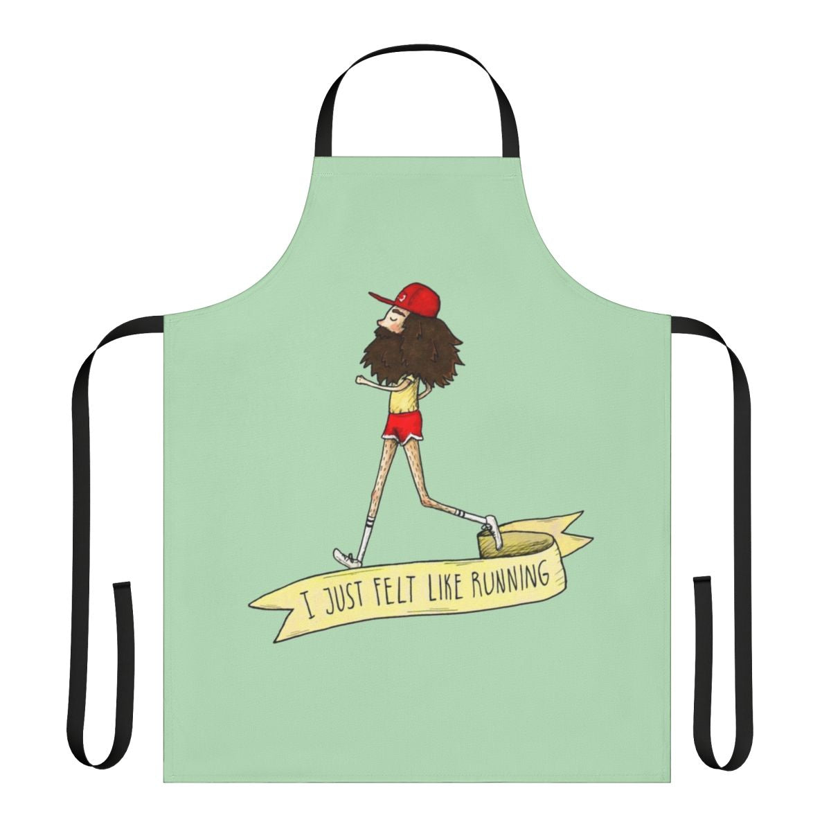Forrest Gump inspired running quote kitchen apron