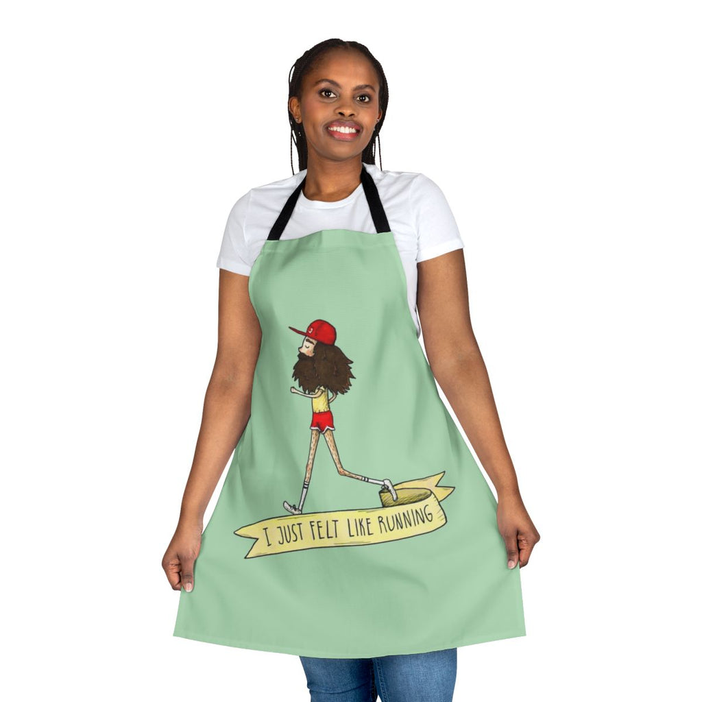 Forrest Gump inspired running quote kitchen apron