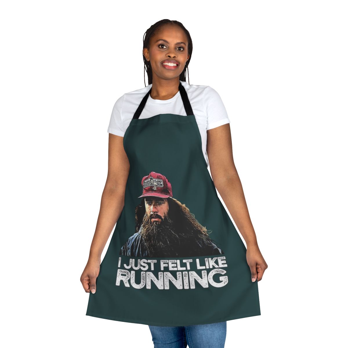 "I Just Felt Like Running" Forrest Gump-Inspired Funny Apron