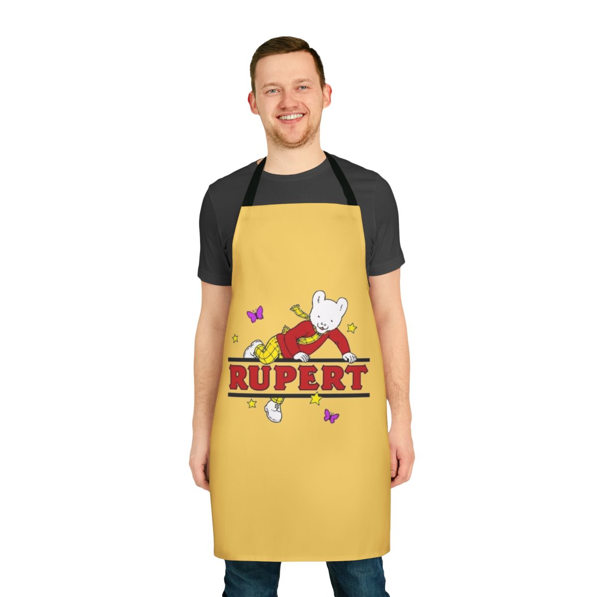 Apron featuring the iconic Rupert Bear character