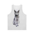 Russian Blue Cat Kitten on Unisex Tank Top