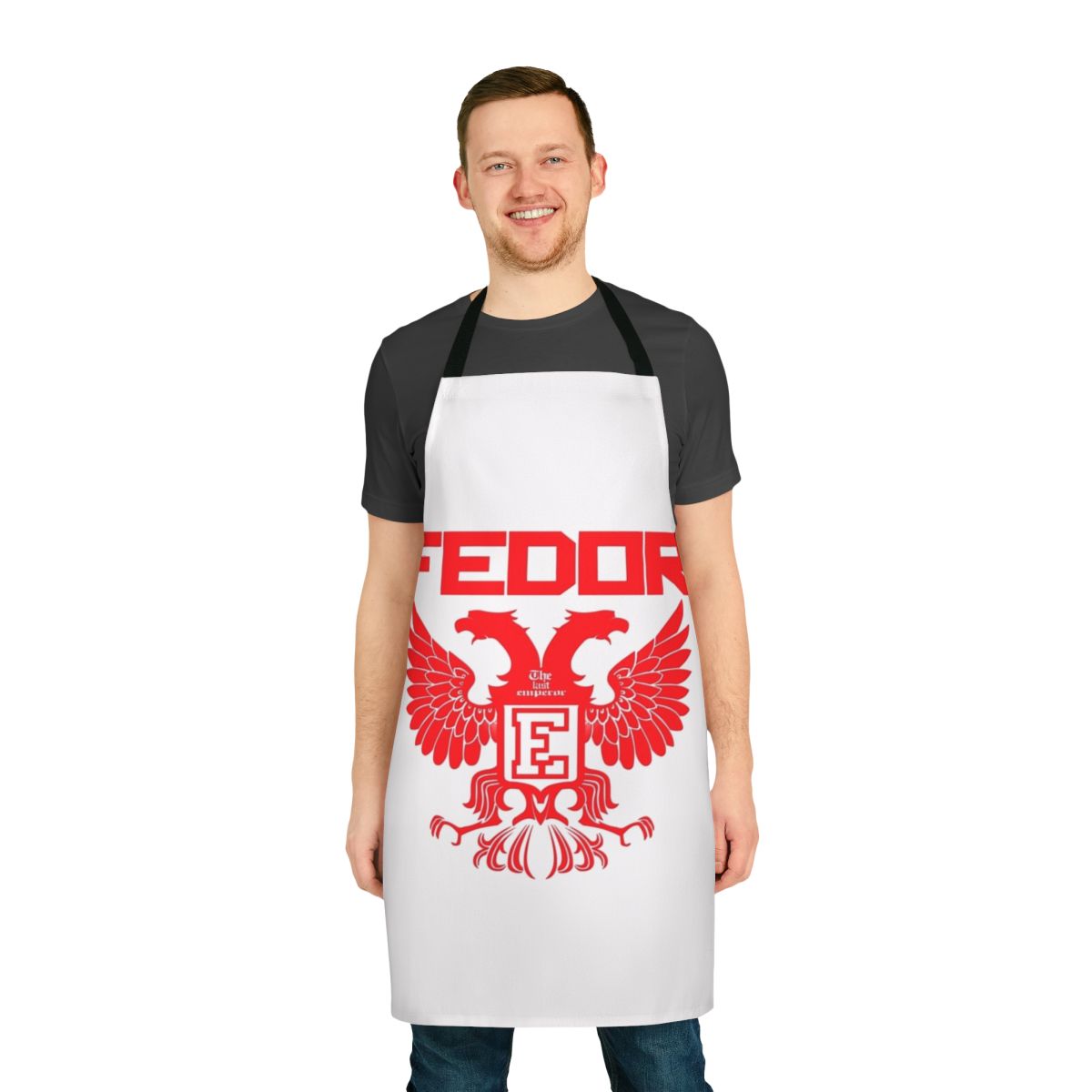 Russian MMA Fighter Inspired Apron with Russian Coat of Arms and Eagle