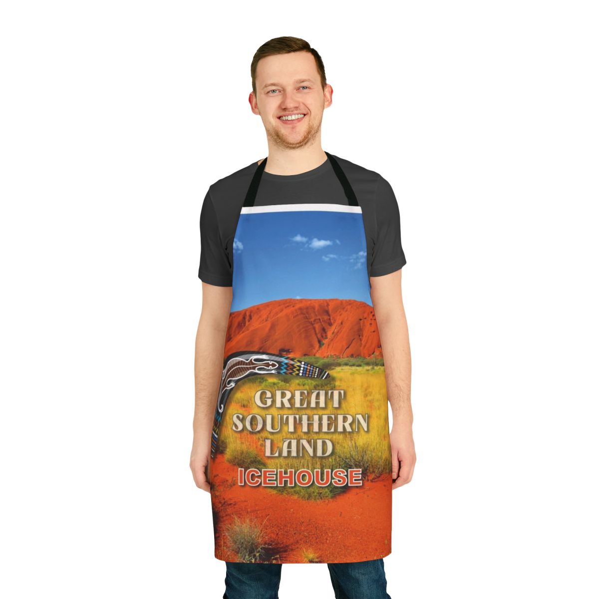 Rustic Australian apron with southern land inspired design