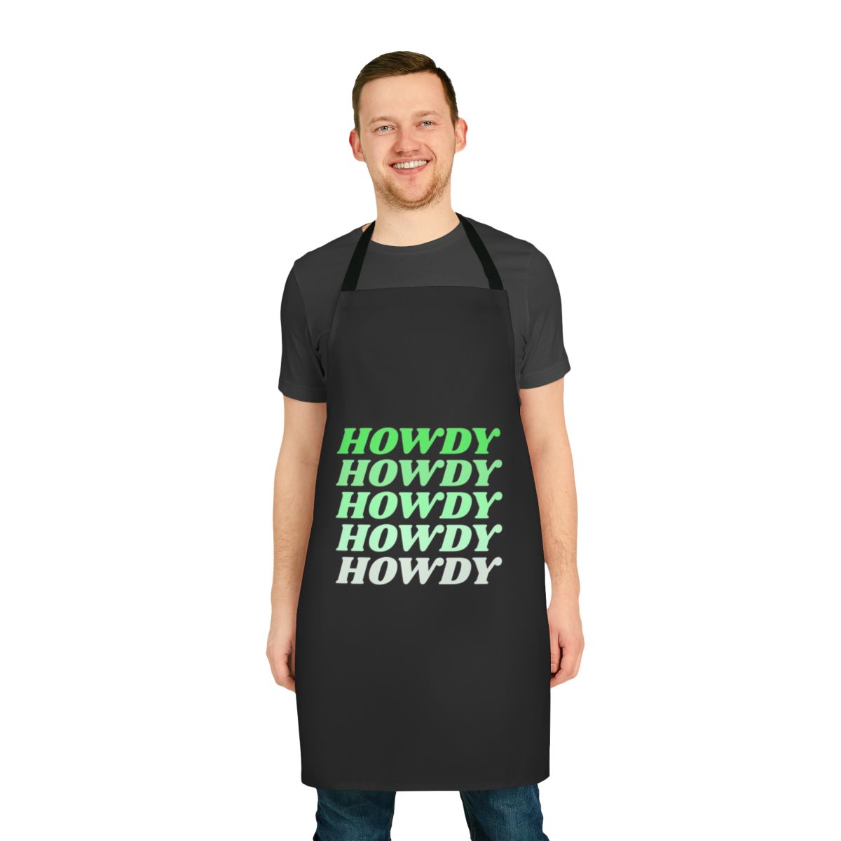 Rustic howdy apron with western and country design