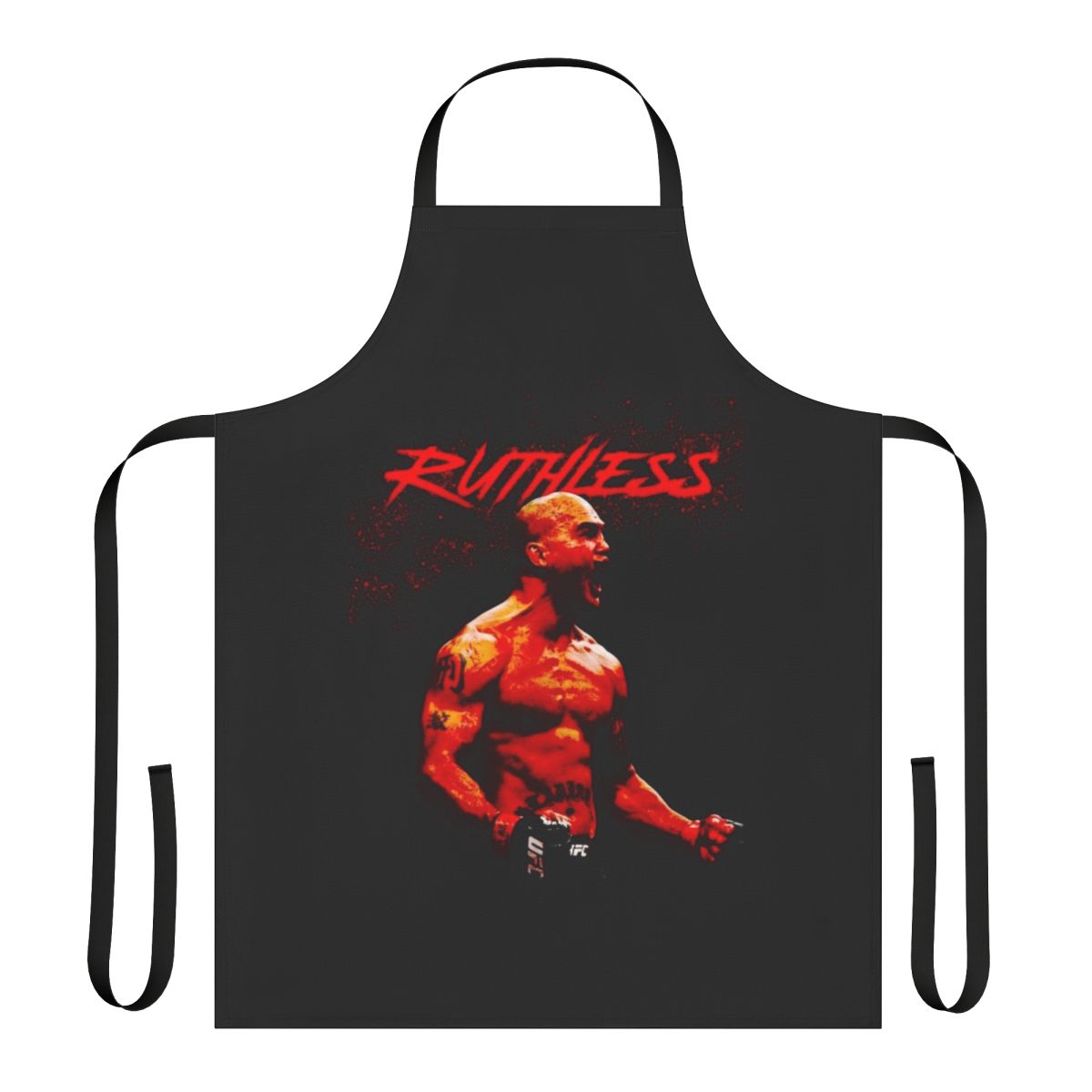 Stylish apron featuring a Robbie Lawler-inspired design for UFC and MMA fans.
