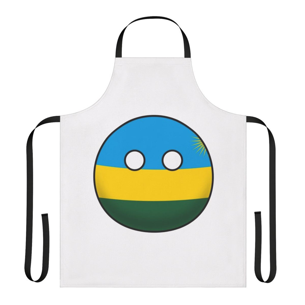 Rwanda Countryball Design Printed Apron