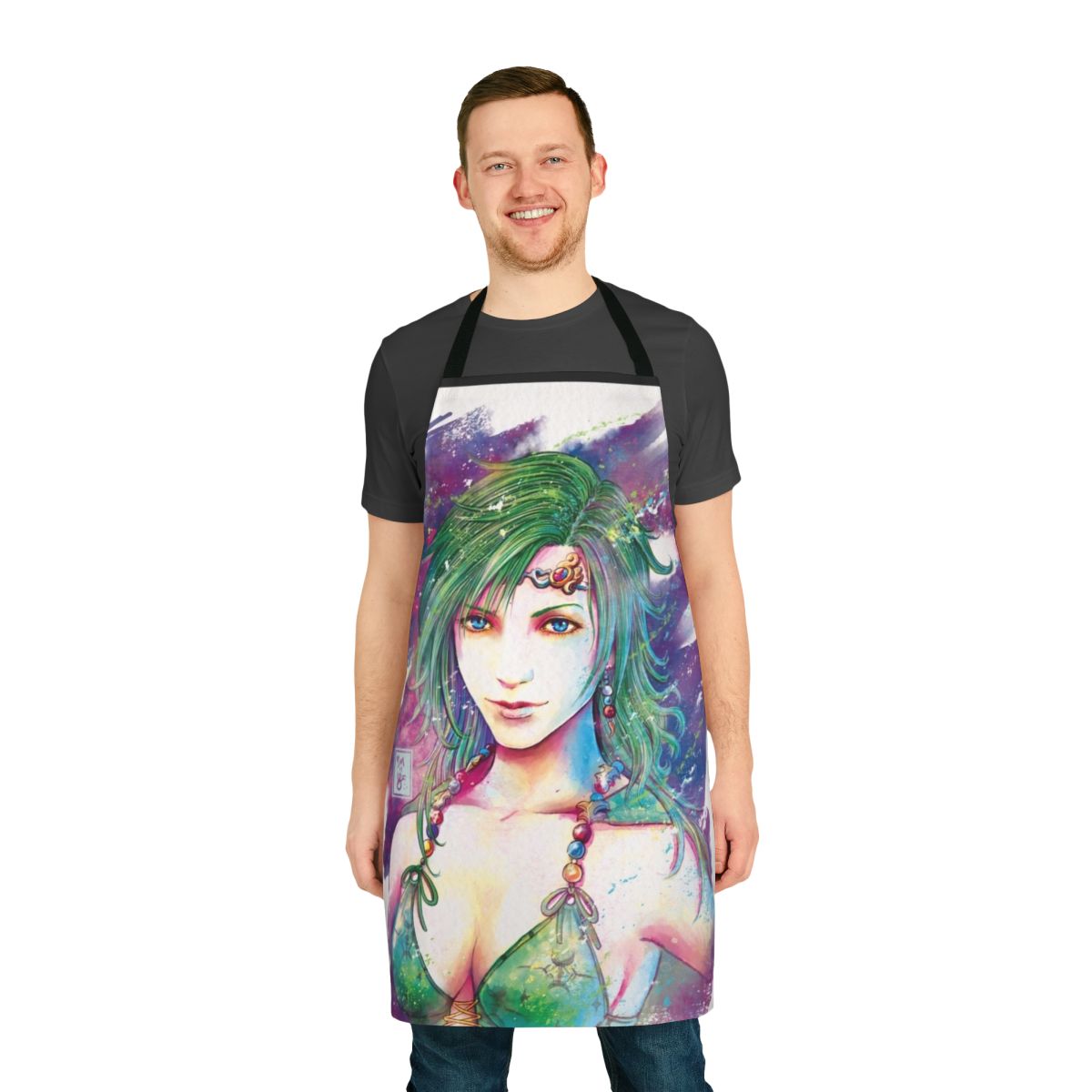 Rydia-inspired apron featuring the character from the Final Fantasy FFIV video game series