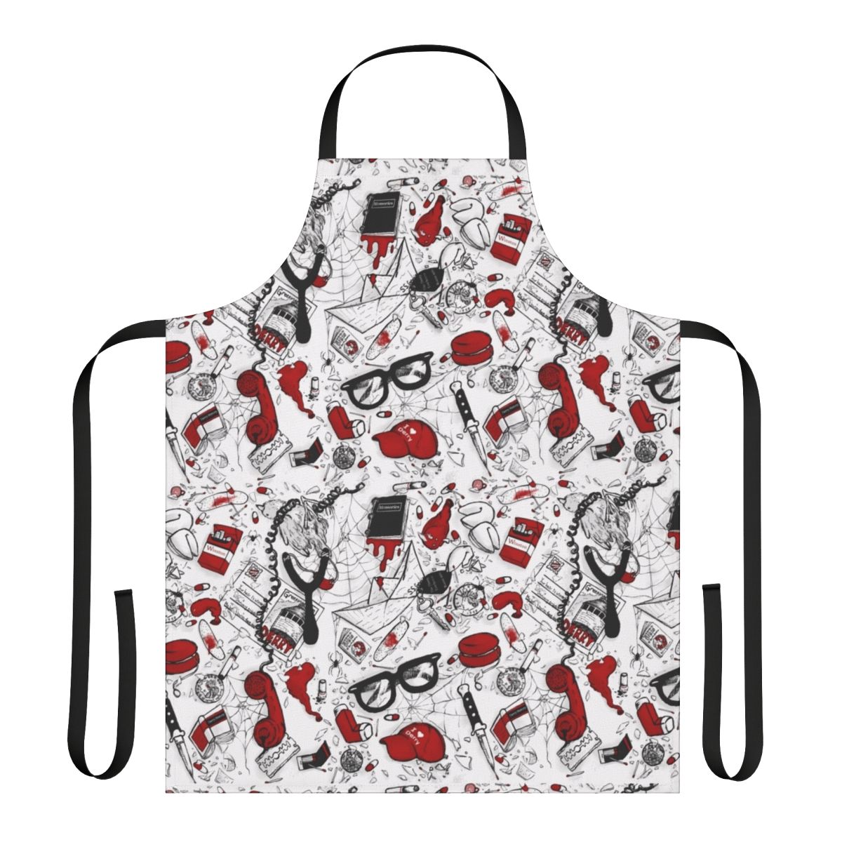 S Club Inspired Repeating Pattern Apron for Horror Fans