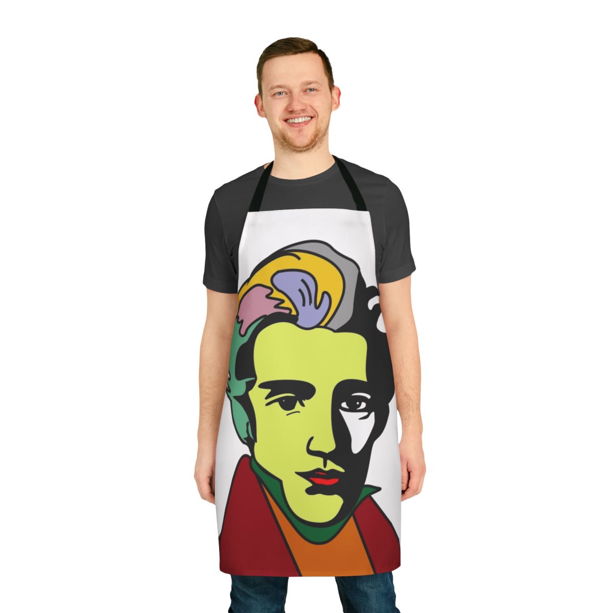 Søren Kierkegaard inspired existentialist philosopher apron