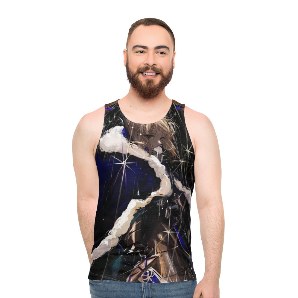 Saber Fate Grand Order anime character unisex tank top