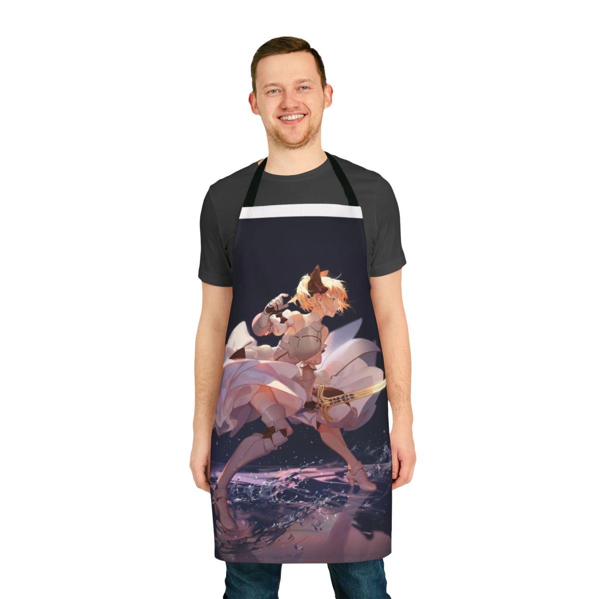 Saber Lily Inspired Cooking Apron for Fate Anime Fans