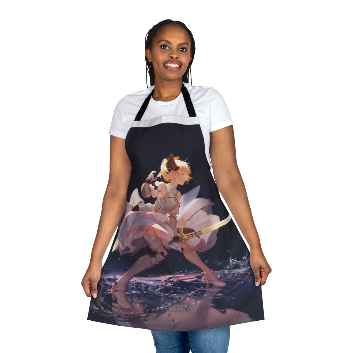 Saber Lily Inspired Cooking Apron for Fate Anime Fans