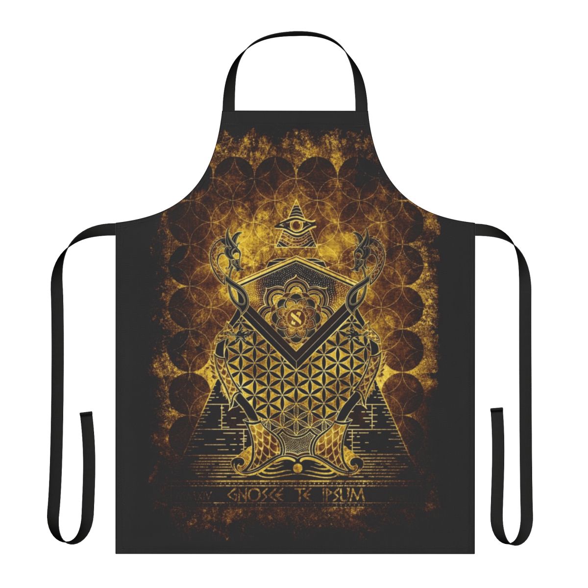 Sacred geometry pattern on an apron for daily life and spiritual practices