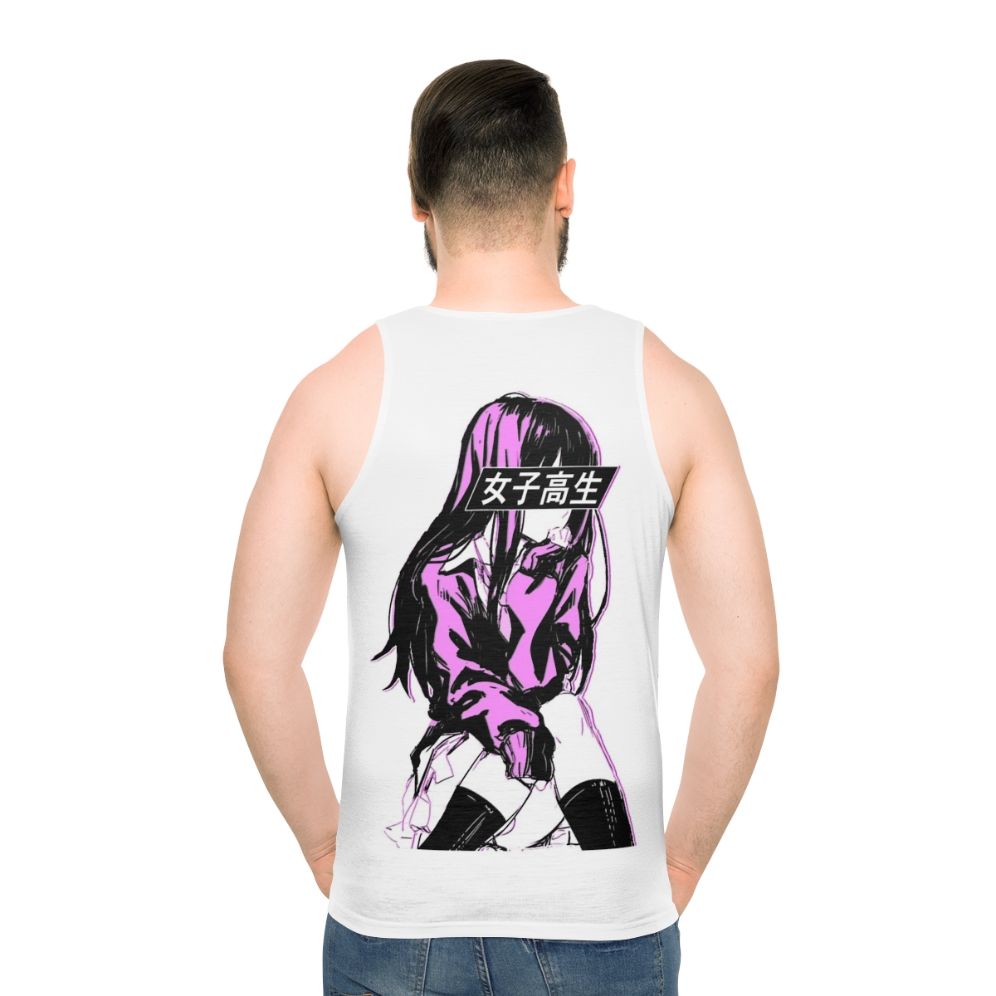 Sad anime Japanese aesthetic unisex tank top