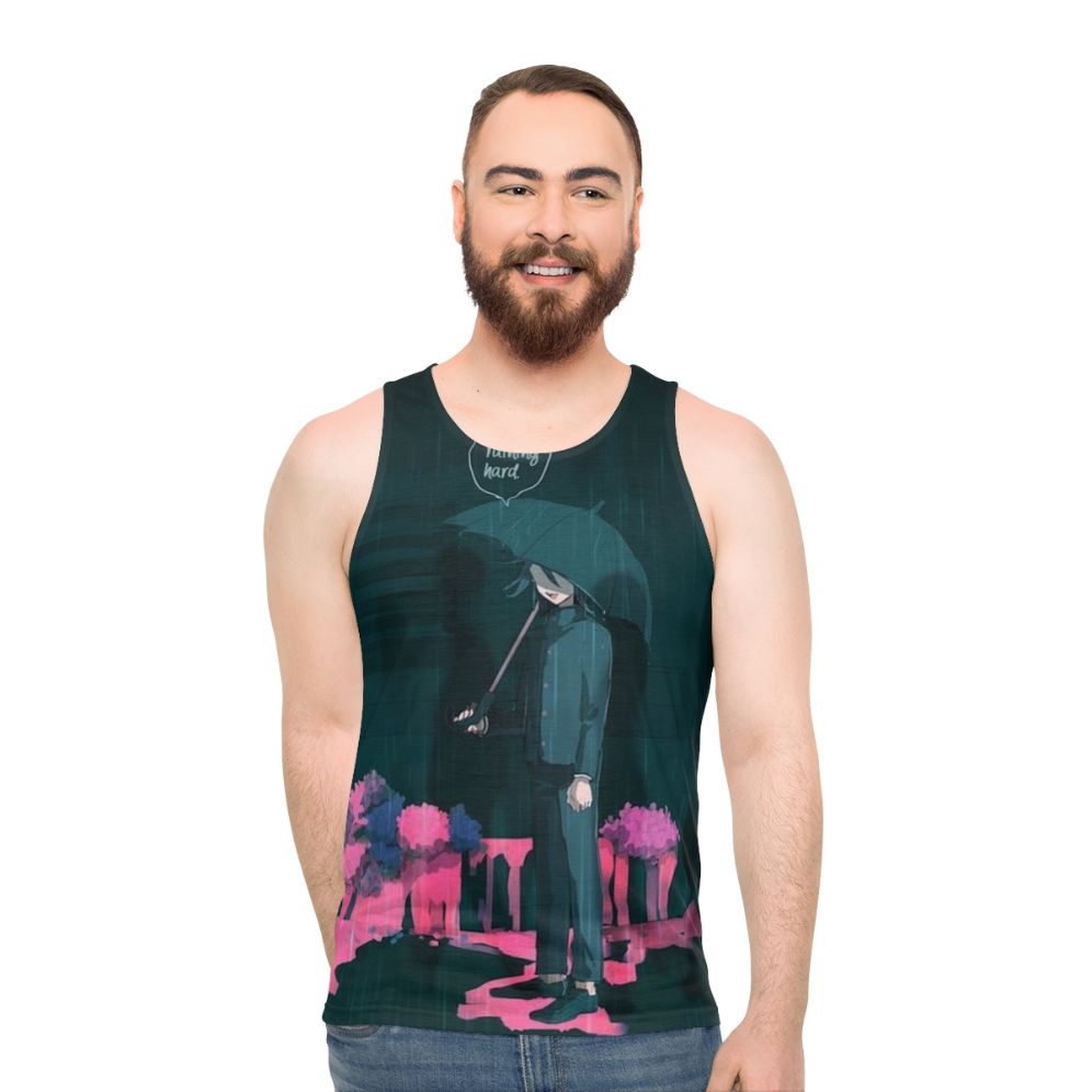 Sad Boy Kokichi Ouma Anime Tank Top