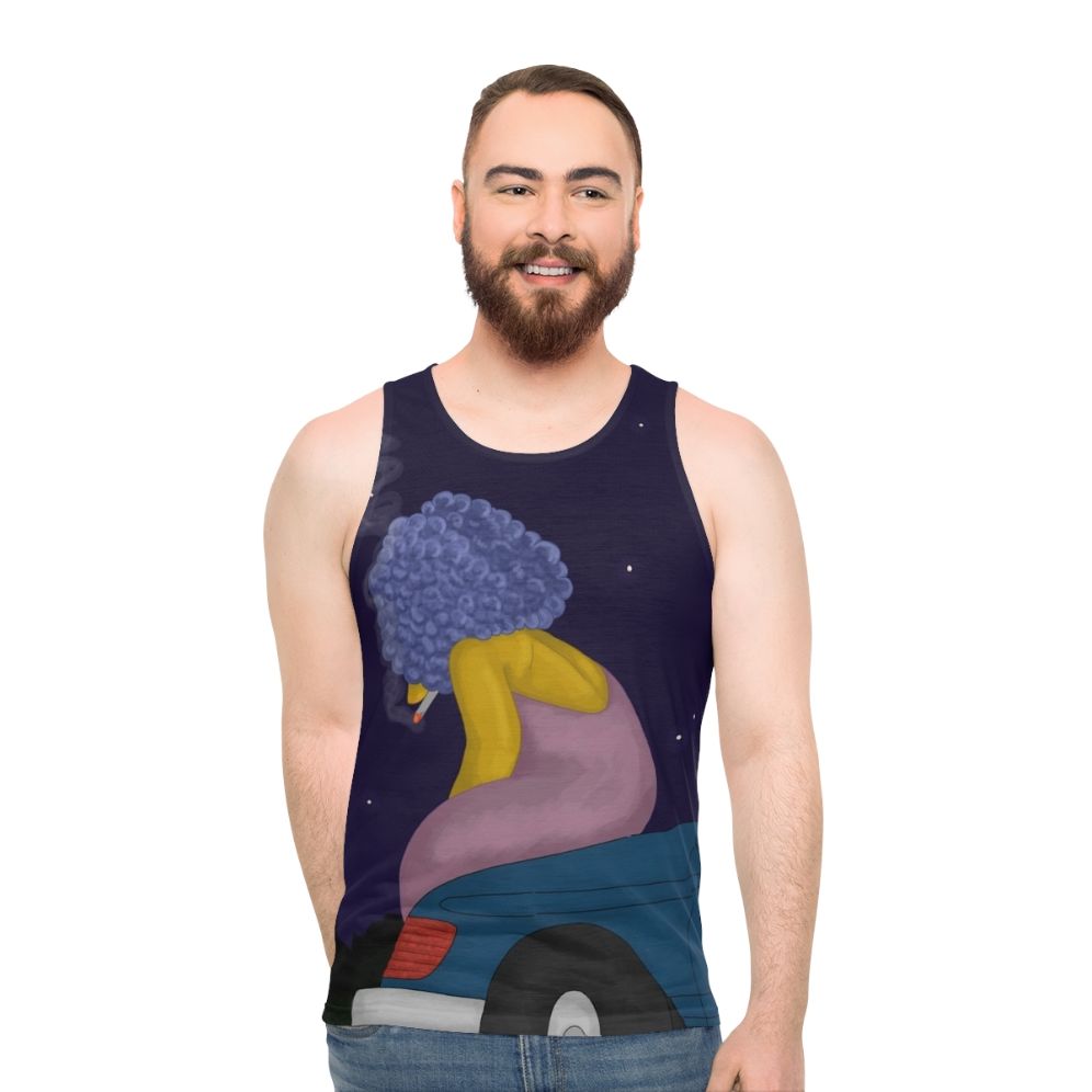 Sad Selma Simpson Unisex Tank Top