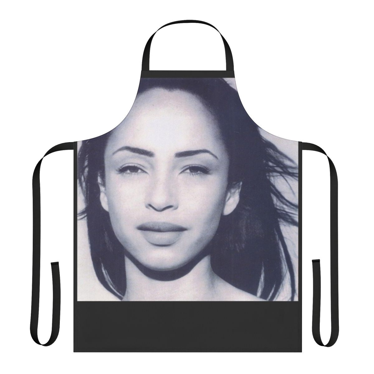 Sade inspired vintage style apron with singer and musical elements