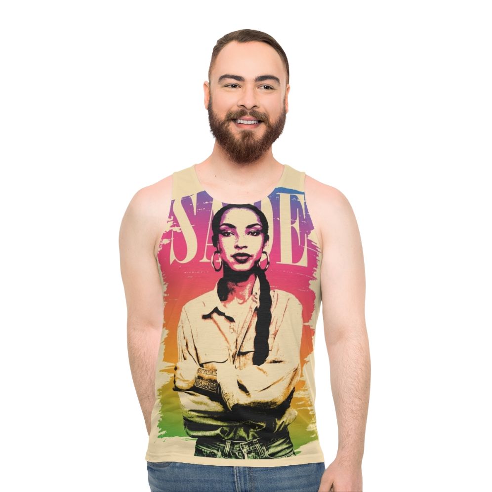 Sade Unisex Tank Top with Retro 80s Pop Style