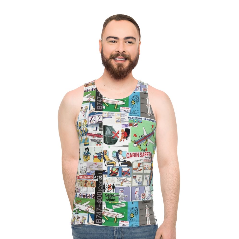Safety collage unisex tank top