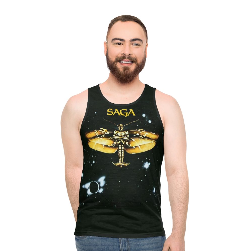 Saga 1978 unisex vintage-style tank top with graphic 80s-inspired design