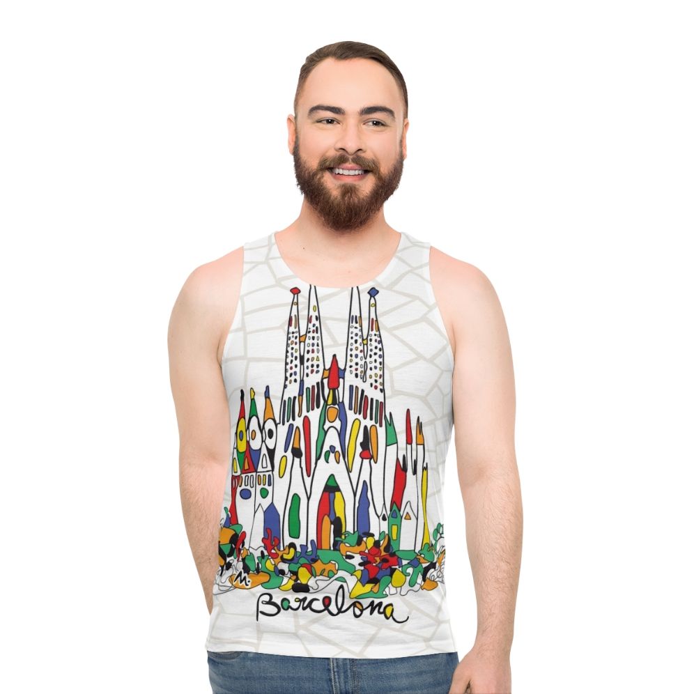 Sagrada Familia Barcelona Spain Unisex Tank Top
