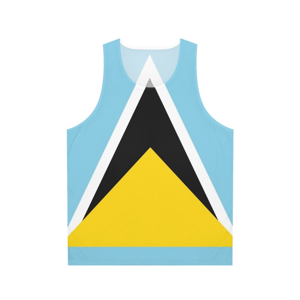 Saint Lucia flag unisex tank top