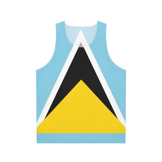 Saint Lucia flag unisex tank top