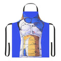 Saiyan armor-inspired apron with Vegeta fan art design