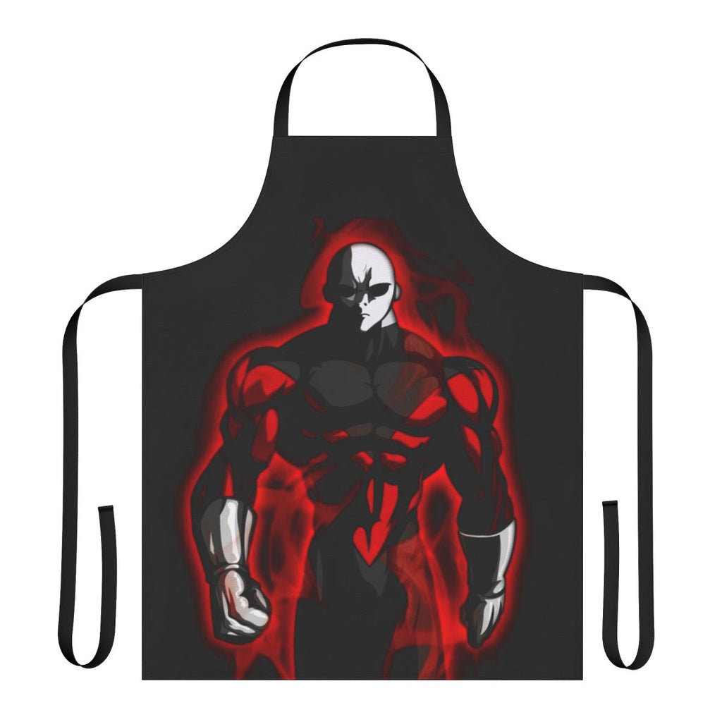 Dragon Ball inspired apron featuring a Saiyan warrior design