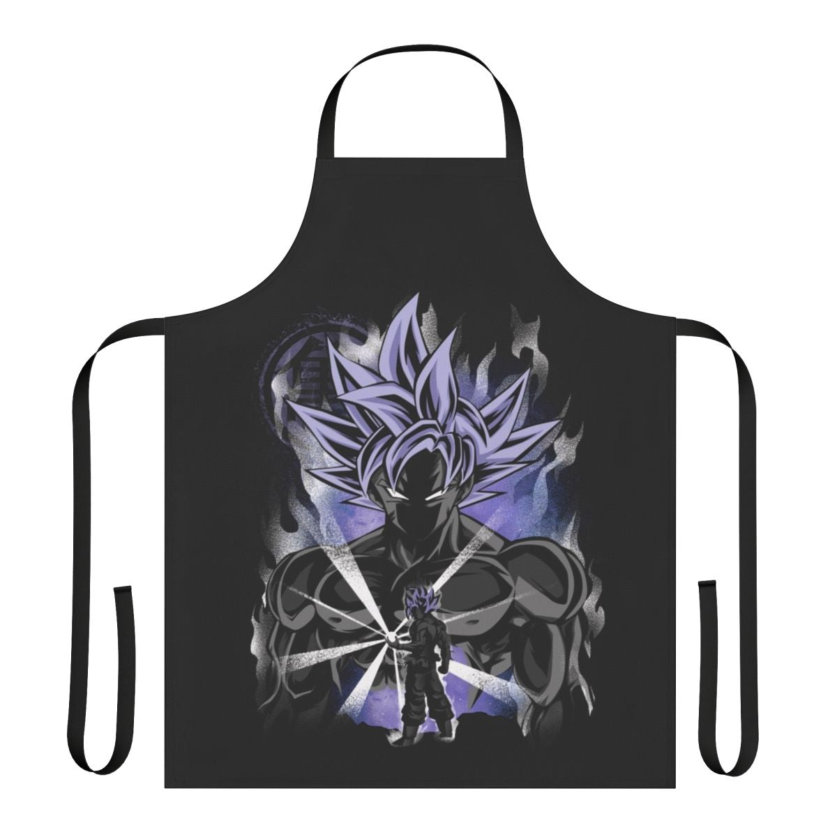 Saiyan Pride Anime Apron featuring characters from the popular Dragon Ball anime series