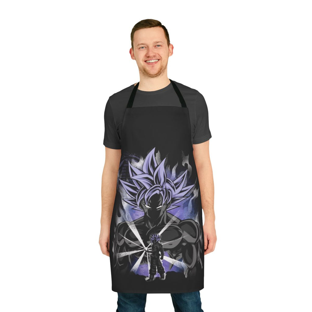 Saiyan Pride Anime Apron featuring characters from the popular Dragon Ball anime series