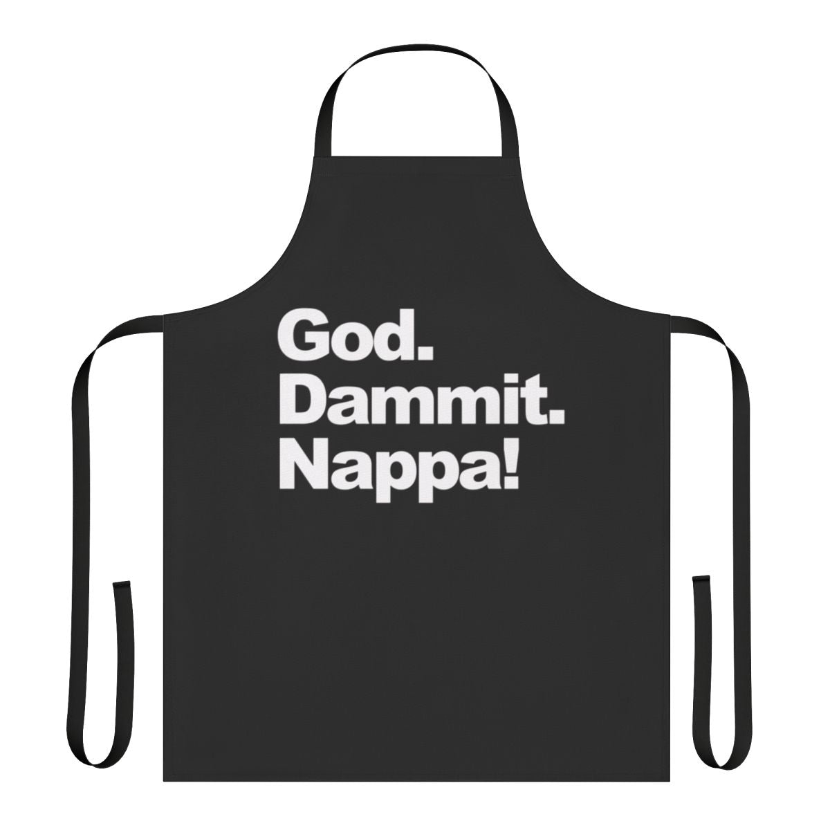 Saiyan Warrior Apron with "God Dammit Nappa" Parody Design