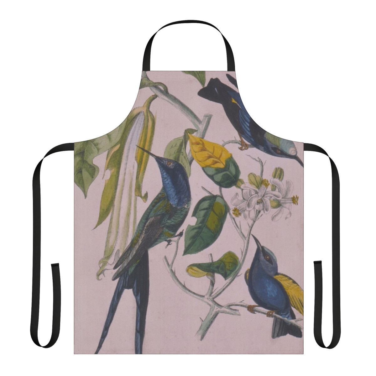 Sakura-inspired apron with ambient electronic music design