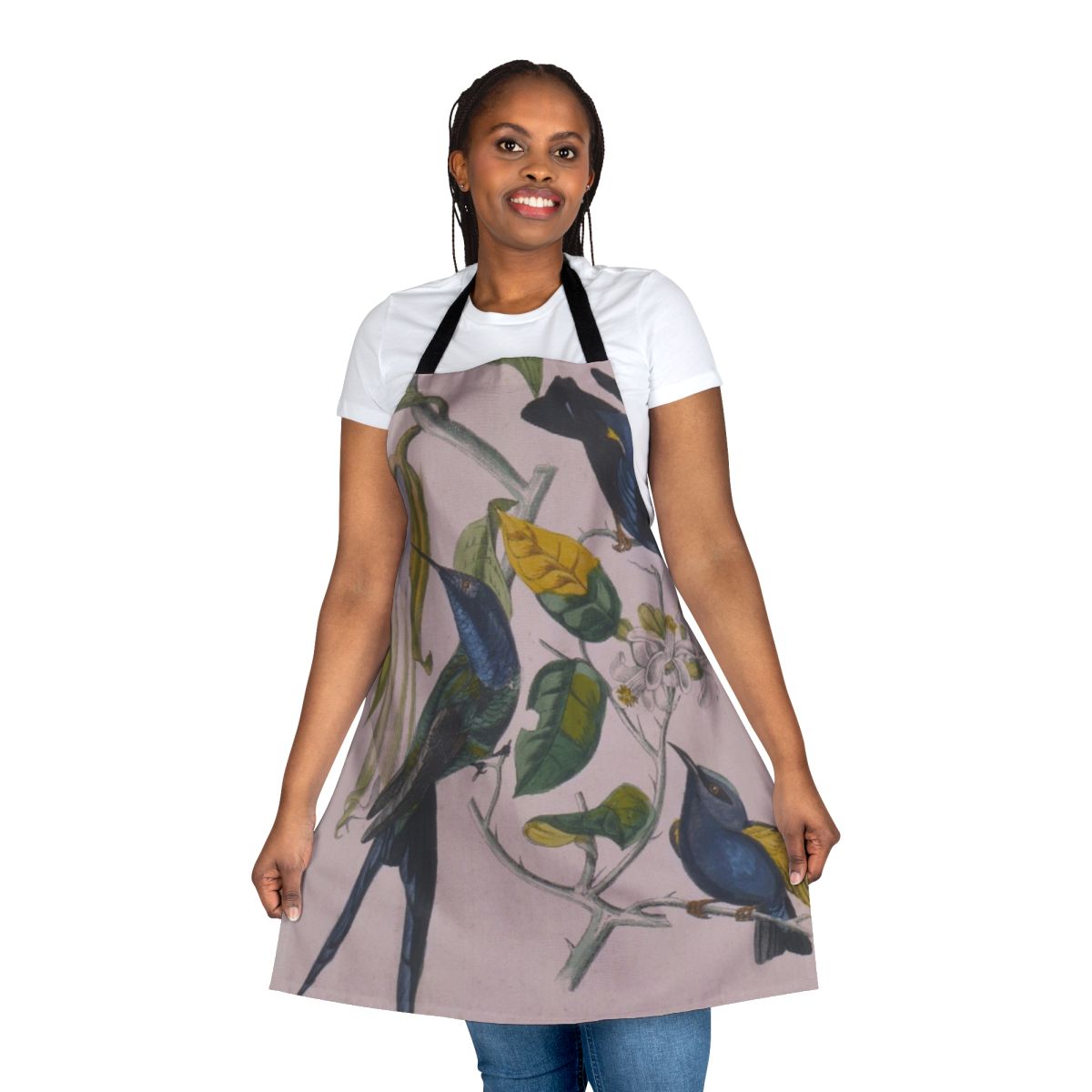 Sakura-inspired apron with ambient electronic music design