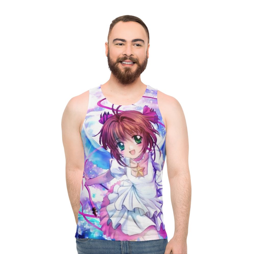 Sakura Themed Unisex Anime Tank Top