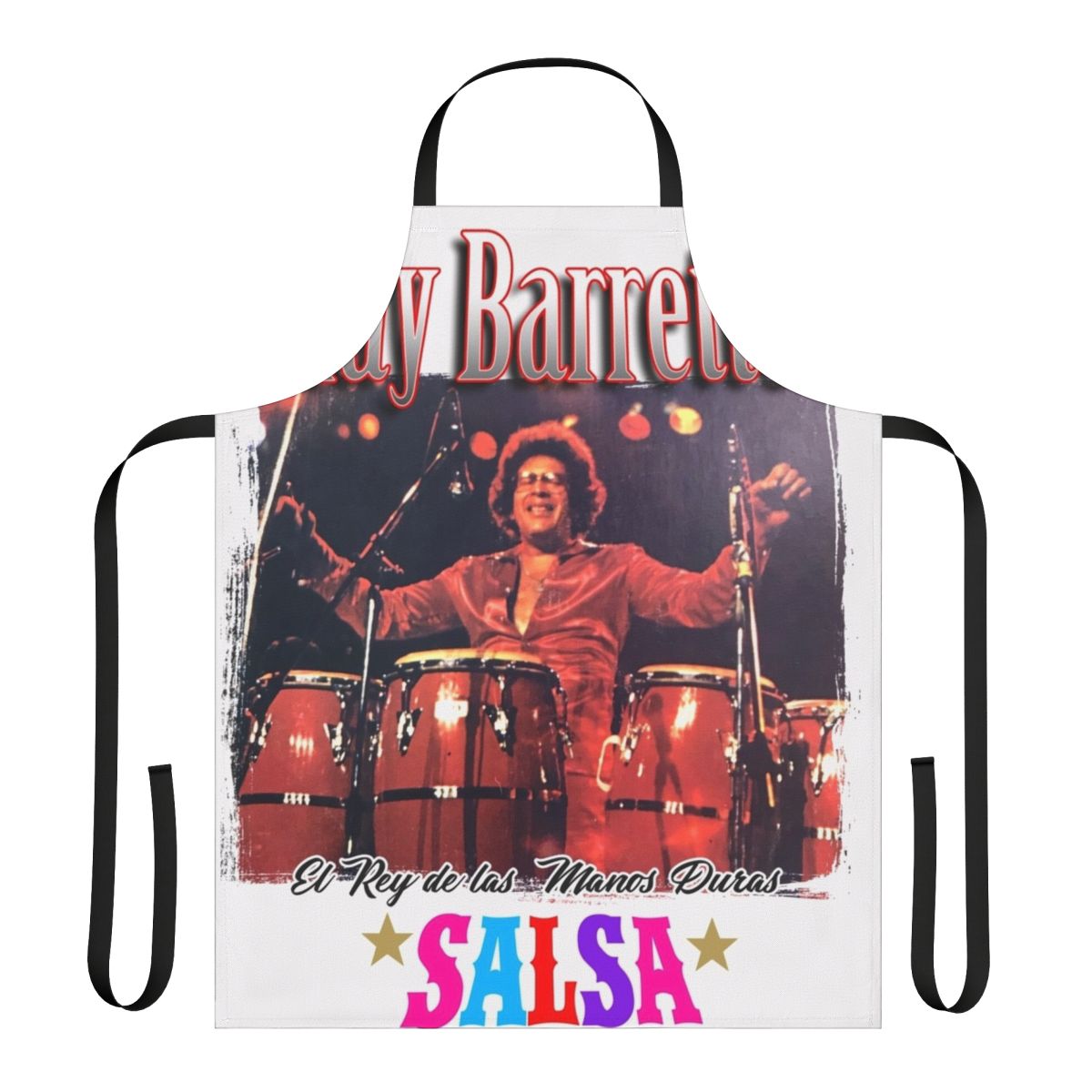 Salsa Music Inspired Retro Apron with Ray Barretto Design