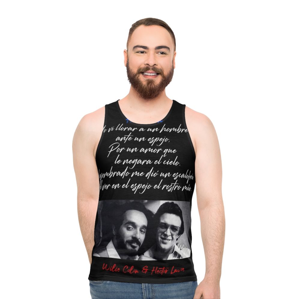 Salsa music unisex tank top