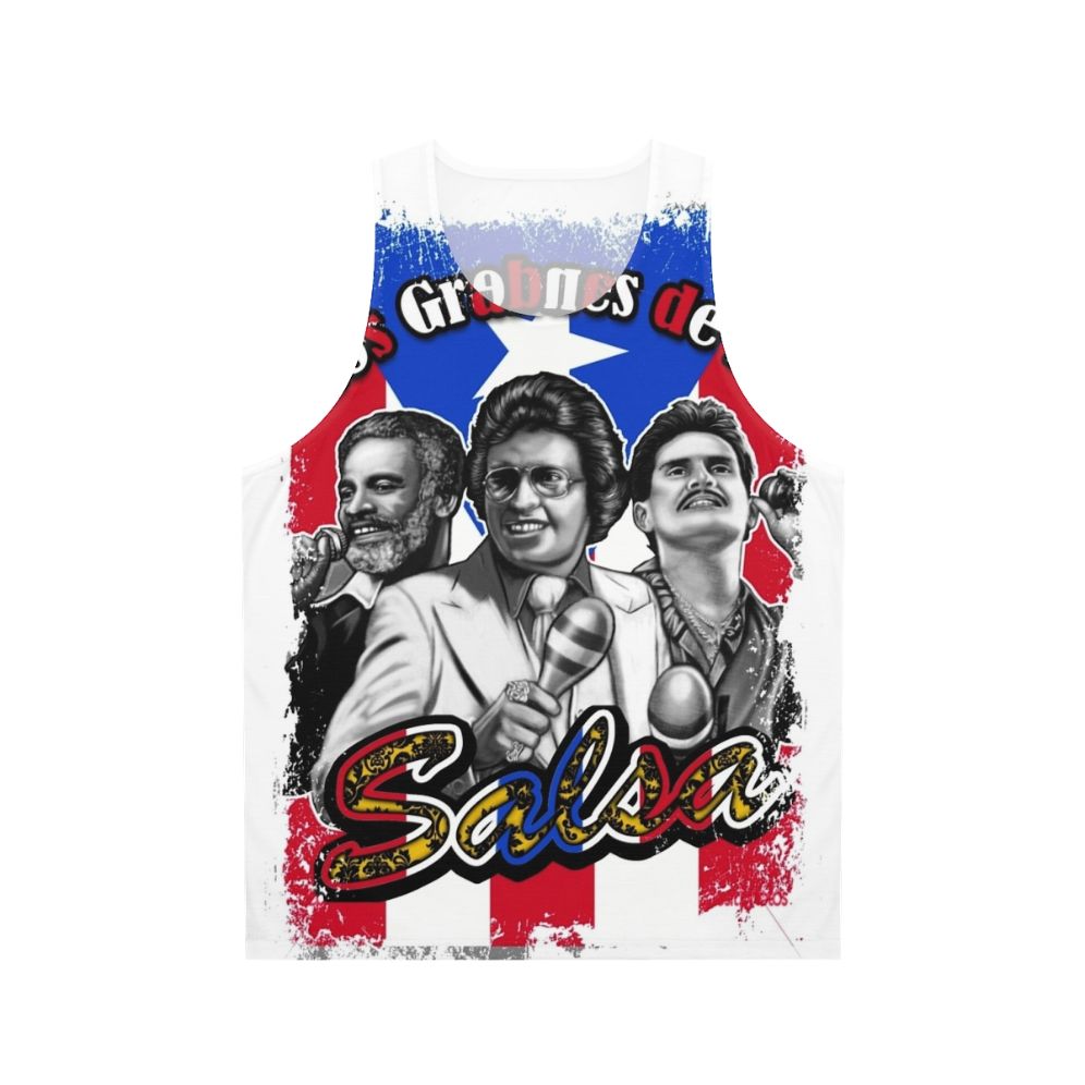 Salsa music unisex tank top