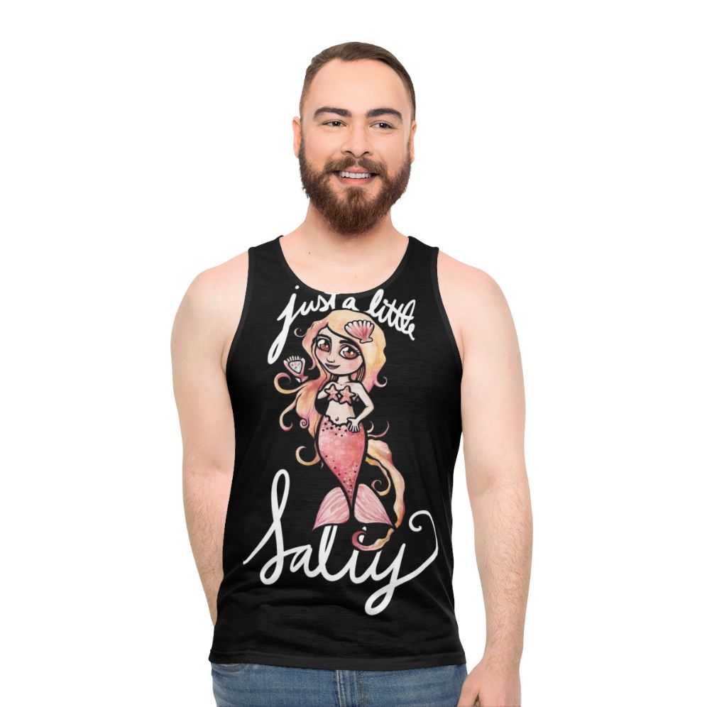 Salty mermaid unisex tank top