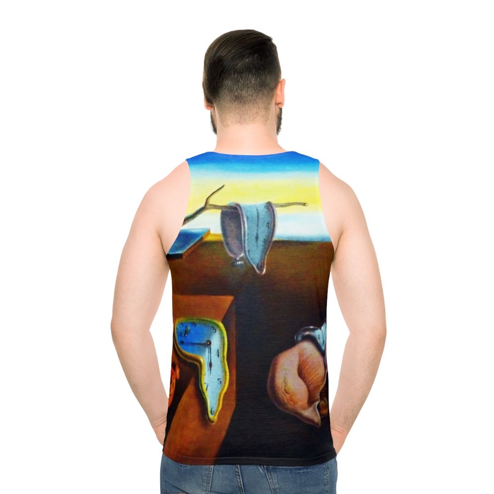 Unisex tank top featuring the iconic surreal masterpiece "The Persistence of Memory" by Salvador Dali
