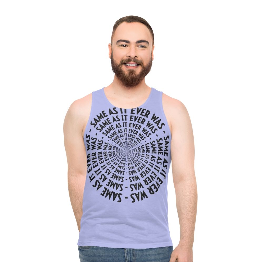 Same As It Ever Was Talking Heads 80s Retro Unisex Tank Top