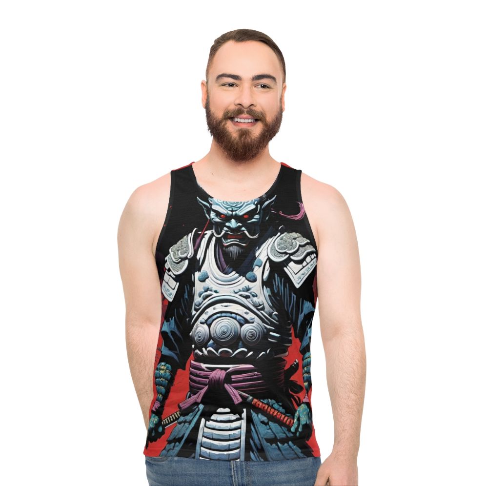 Samurai demon unisex tank top